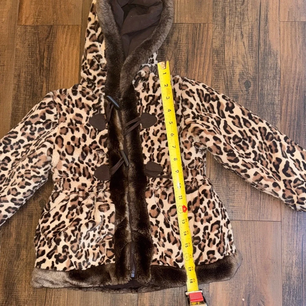 Rothschild Leopard Print Kids Puffer Coat